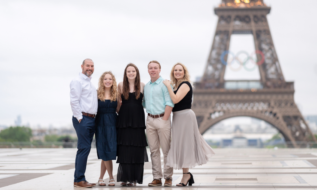 Christian Marcum with her Family